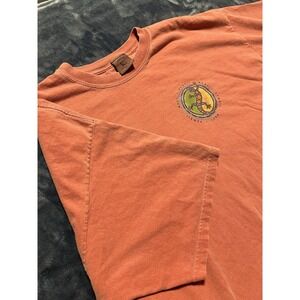 Lakeshirts Maui Hawaii Lizard Graphic Rust Crew Neck T-Shirt Men's XL